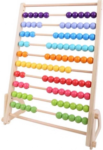 100 colorful beads for easy counting