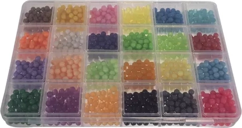 Milžiniškas rinkinys: 2800 karoliukų 24 spalvose