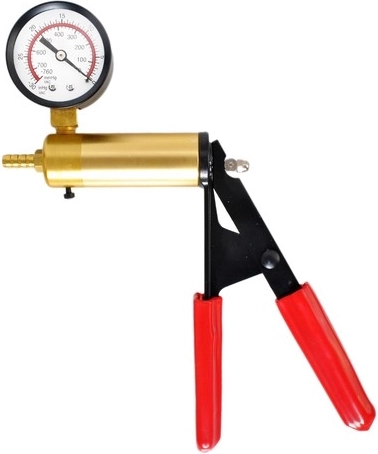 Tikslus rankinis siurblys su manometru