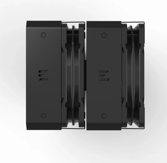 Two 120 mm fans with a wide speed range
