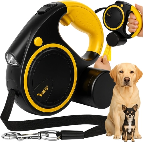 Integruotas LED žibintuvėlis saugiems pasivaikščiojimams