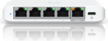 Flexible power via PoE or USB‑C