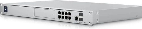 Integrated 8‑port PoE switch