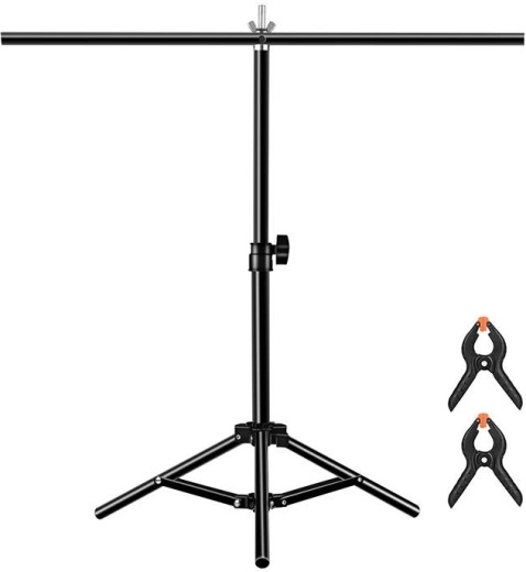 T skersinis su spaustukais patikimam fono tvirtinimui