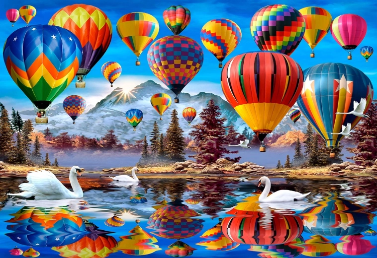 Double-sided 2-in-1 puzzle for twice the fun