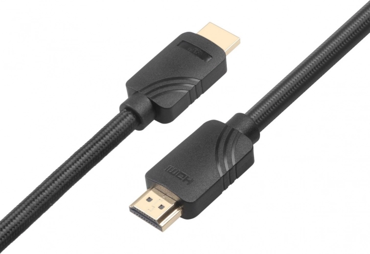 Triple shielding and durable braided cable