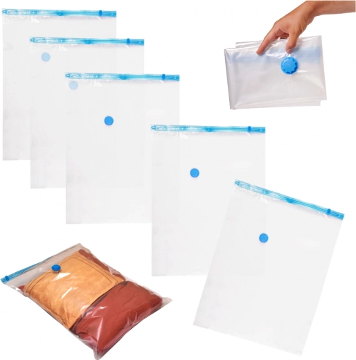 Penkių vakuuminių laikymo maišų rinkinys