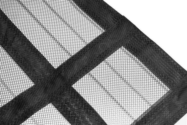 Durable, breathable mesh with reinforced edges