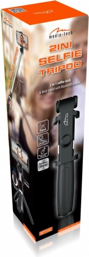 Selfie stick and tripod in one