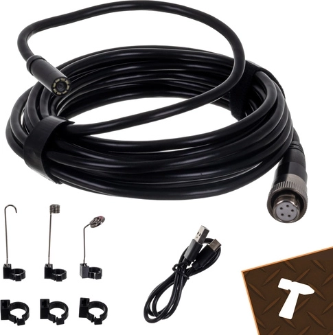 Tvirtas 5 m zondas su 8 LED ir ryškumo reguliavimu