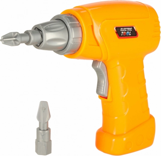 Elektrinis žaislinis gręžtuvas ir įrankiai