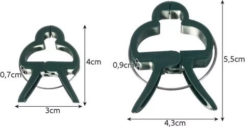 Du dydžiai kiekvienam stiebo tipui