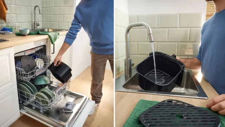 Easy cleaning and spare grid included