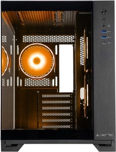 Tempered glass on three sides and clean design