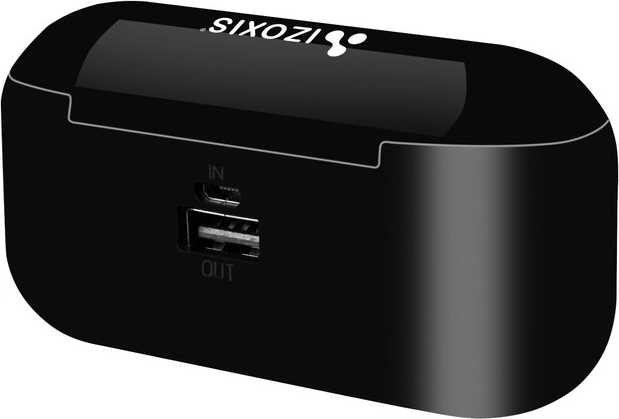 galinga 2000 mAh išorinė baterija dėkle