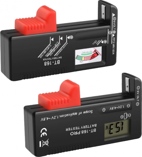 Plati suderinamumas nuo AAA iki 9 V