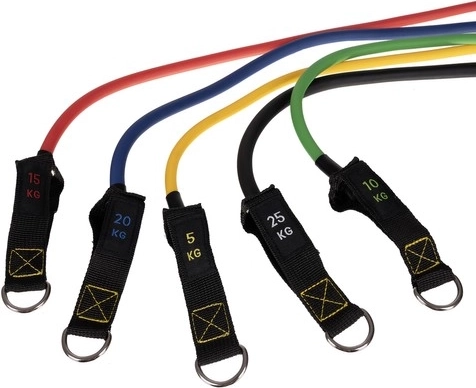 Kintamas 5–25 kg pasipriešinimas kiekvienam pratimui