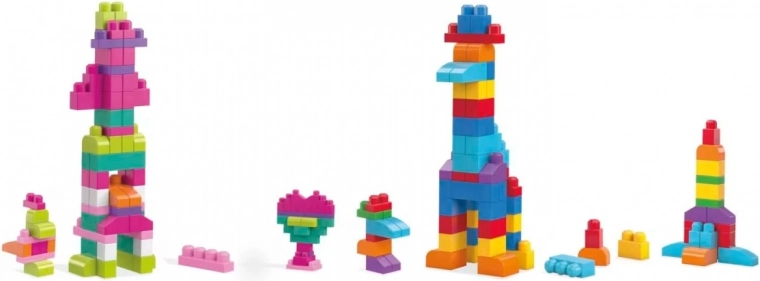 60 spalvingų kaladėlių begaliniam statymui