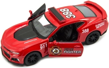 Detalus ugniagesių modelis su metaliniu kėbulu