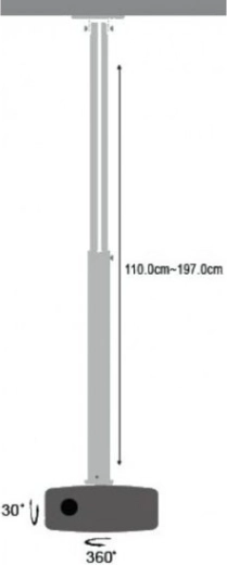 Reguliuojamas aukštis 110–190 cm