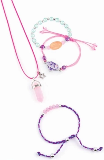 Make a necklace and three bracelets