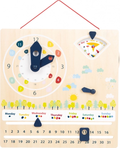 Laikrodis su judančiomis rodyklėmis lavina motoriką