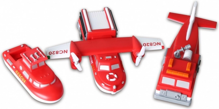 Magnetinė-spaudžiama sistema lengvam konstravimui