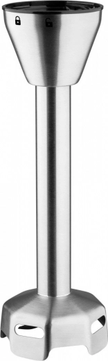 Stainless steel blending shaft with anti-splash guard