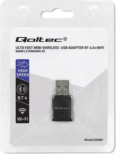 Two technologies in one: Wi‑Fi AC + Bluetooth 4.0