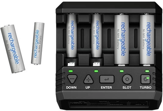 Keturi nepriklausomi AA/AAA lizdai