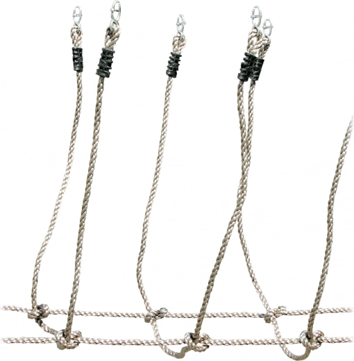 Greitas montavimas tarp dviejų medžių