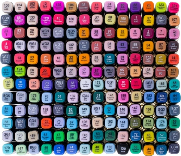 Plati 168 atspalvių paletė