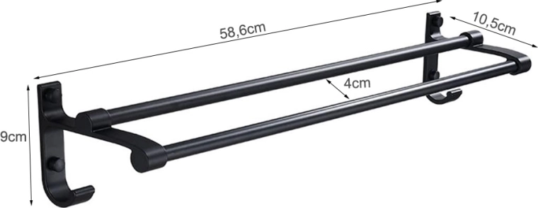 Lengvas montavimas ant sienos ir praktiški matmenys