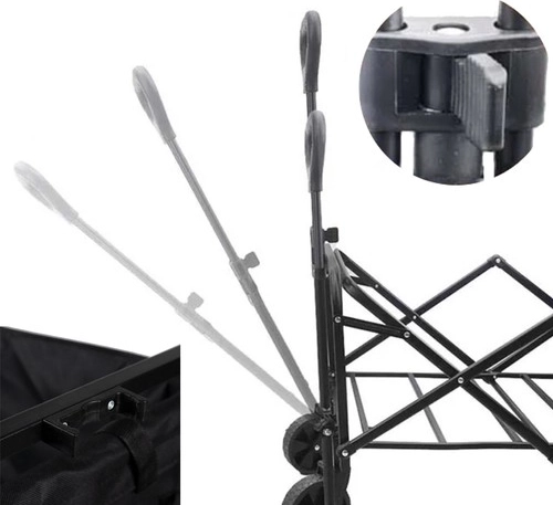 Ištraukiama ir ergonomiška rankena su fiksatoriumi