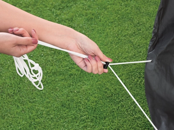 Saugus tvirtinimas virvelėmis