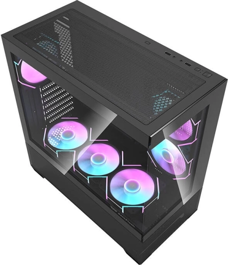 Powerful cooling with 7 ARGB fans included