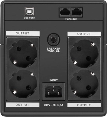 Four Schuko sockets for your devices