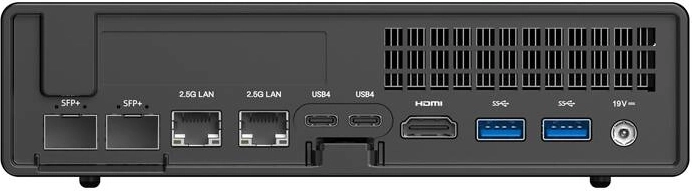 Profesionalus junglumas: 2× 10Gb SFP+ ir 2× USB4