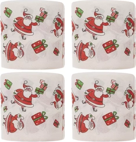 Praktiška 4 ritinėlių pakuotė visoms šventėms