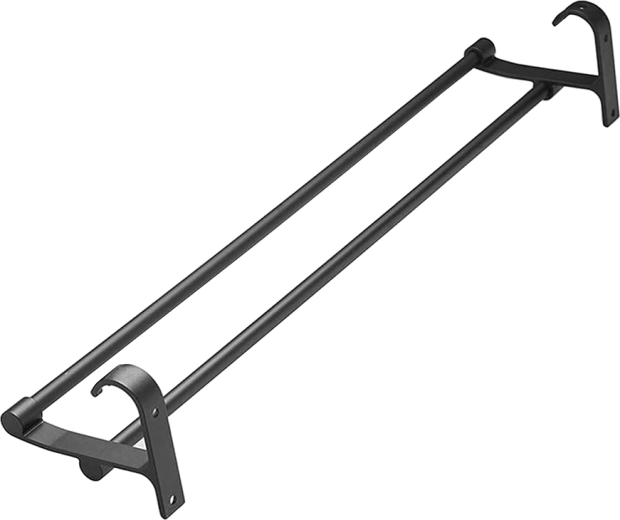 Patvarus juodas metalas ir minimalistinė išvaizda