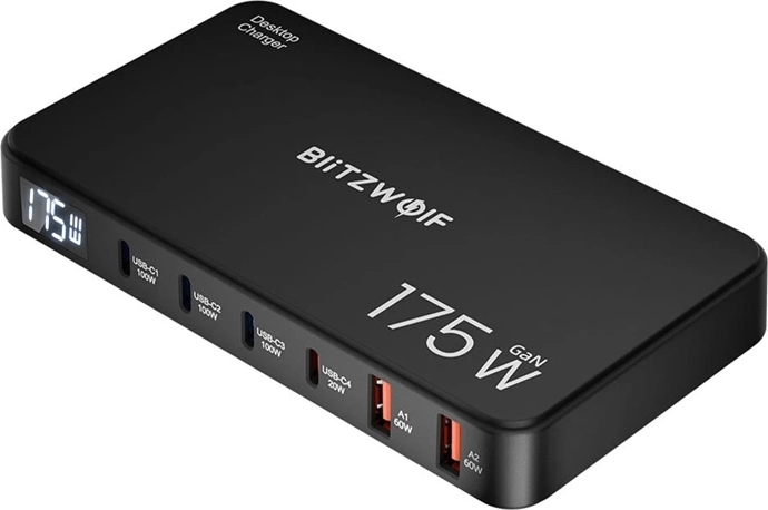 Up to 175 W for charging 6 devices at once