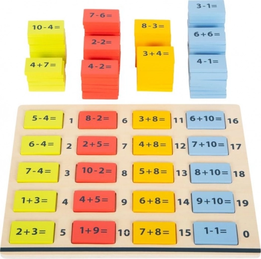 Learning addition and subtraction up to 20