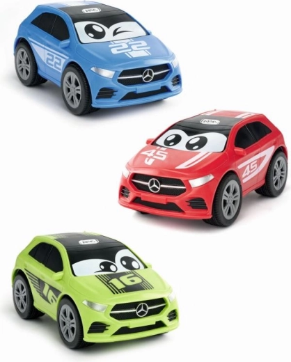 Trys linksmos spalvos ir licencijuota MERCEDES išvaizda