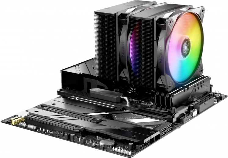 Pair of 120 mm Light Wings LX fans with ARGB