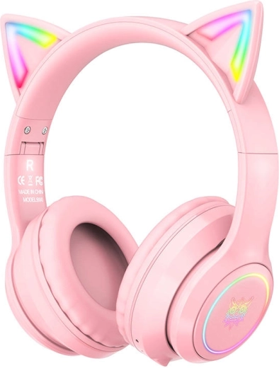 RGB kačiuko ausytės, kurios šviečia