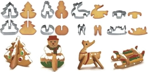 Kurkite įspūdingus 3D kalėdinius sausainius