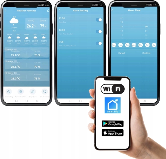 Remote monitoring with the SMART LIFE app