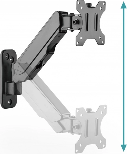 Gas spring for smooth positioning