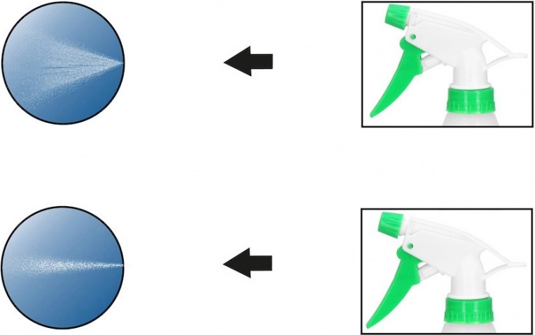 Reguliuojamas purškimas įvairiems poreikiams