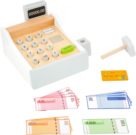 Teaches counting and money skills